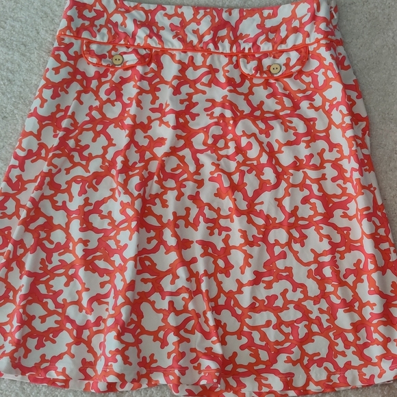 J. McLaughlin Dresses & Skirts - J.McLaughlin Coral 🪸 Print Skirt Sz 6